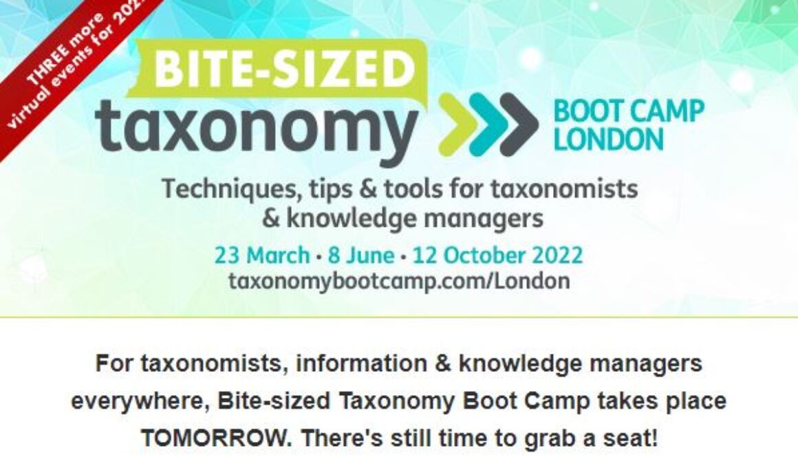 Taxonomy Boot Camp 2022